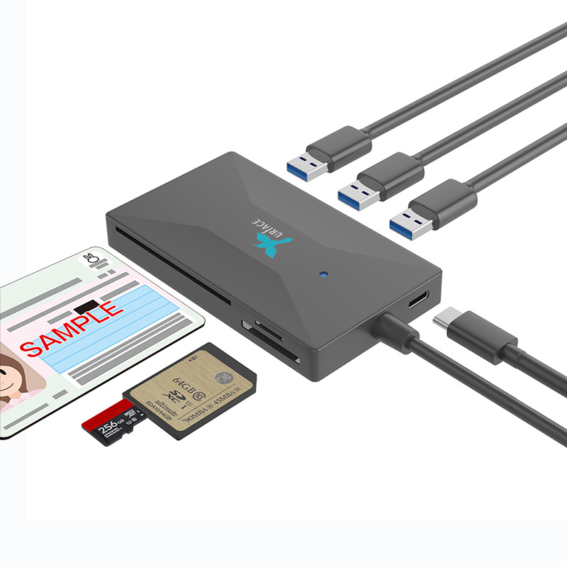 IMD-CS386-A　USB3.0 Hub & Smart Card Reader