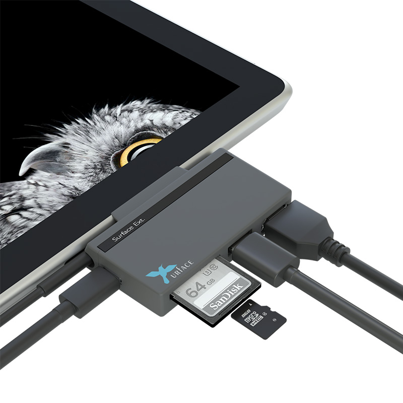 IMD-DH017　Surface Go アダプタ USB変換ドッキングサプライ SD HDMI&PD