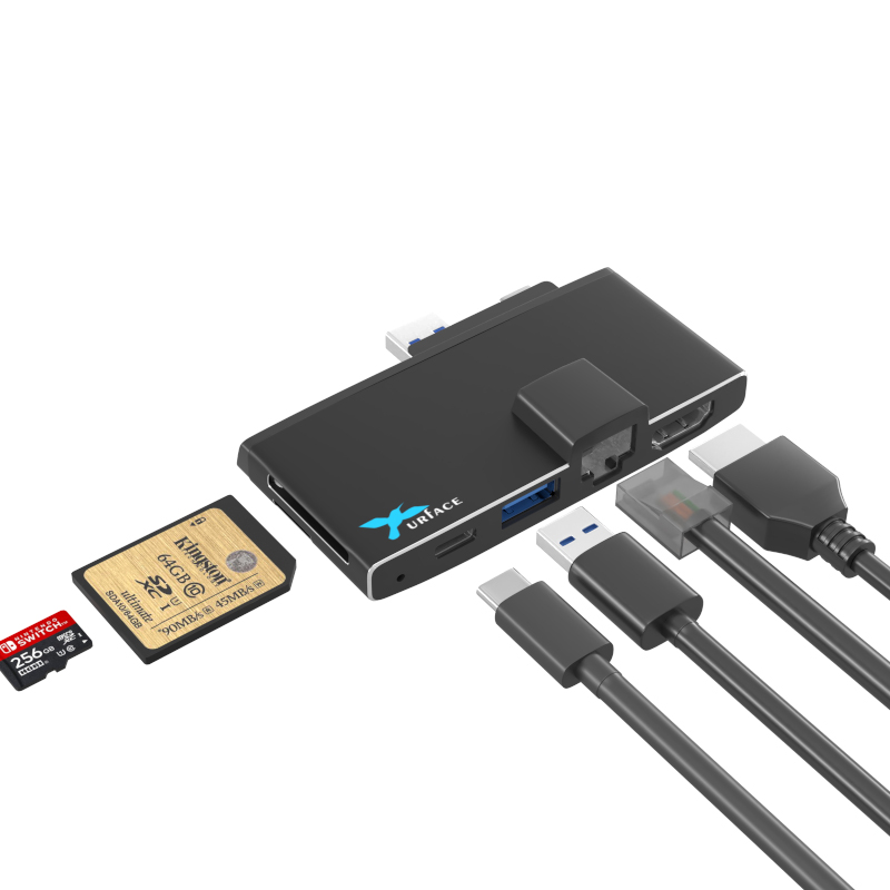 IMD-SUR393P7　Docking Type C 3.0 Hub & Reader & HDMI & LAN for Surface Pro7