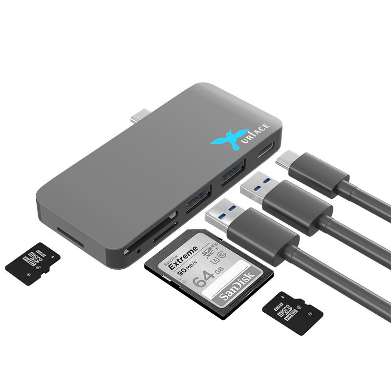 IMD-UTC367　Docking USB3.0 Hub ＆ Reader+PD for LAPTOP