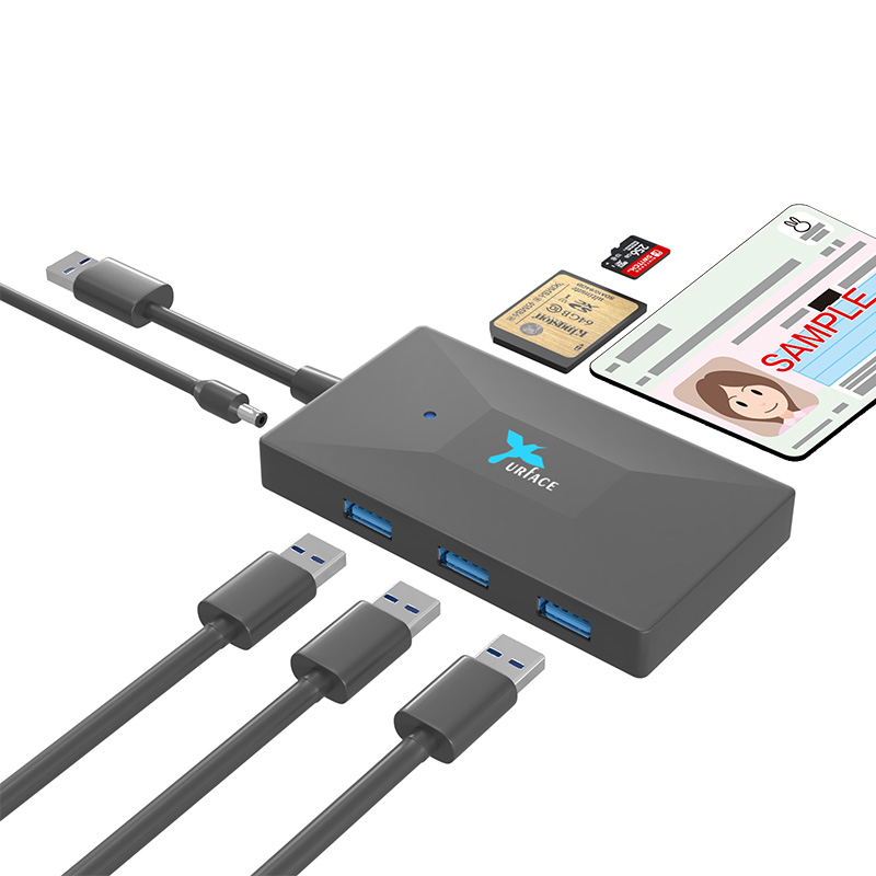 IMD-CS701-A　USB3.0 Hub & Smart Card Reader