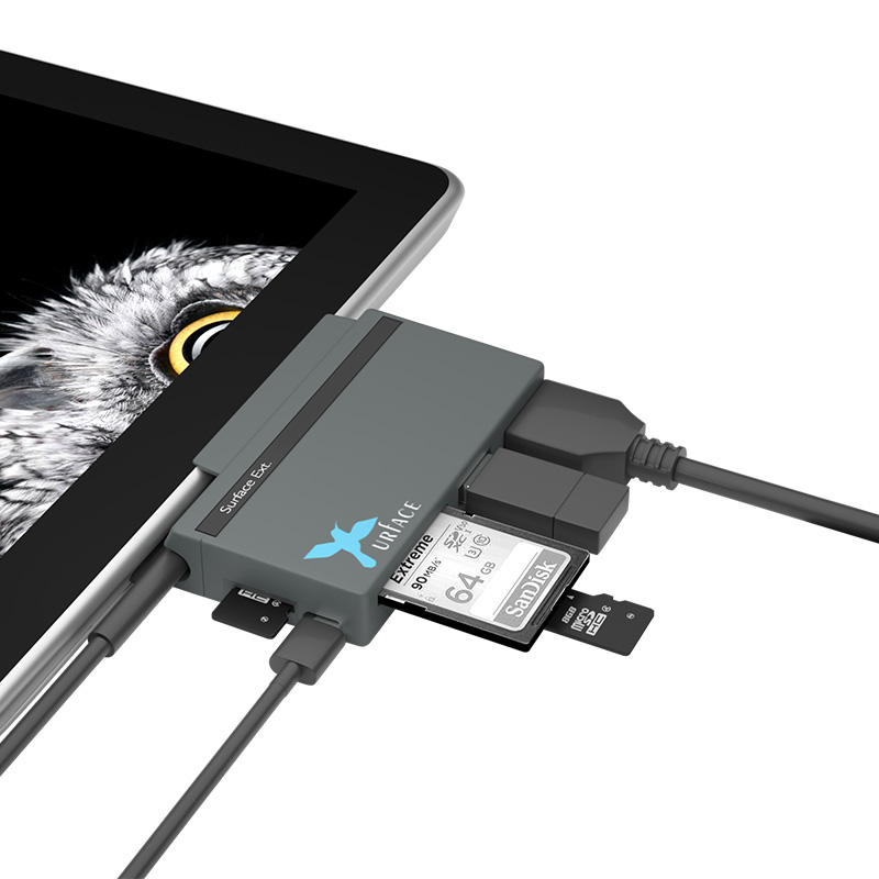 IMD-SGO347　Surface Go アダプタ USB変換ドッキングサプライ SD HDMI