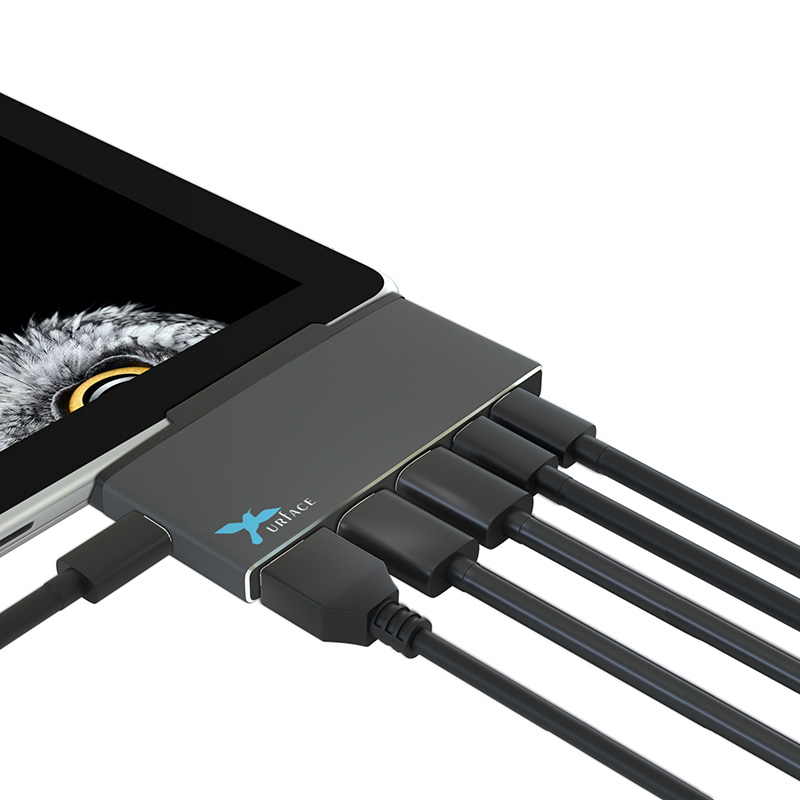 IMD-SGO351　Surface Go/Go2 アダプタ USB変換ドッキングサプライ HDMI&Type-C