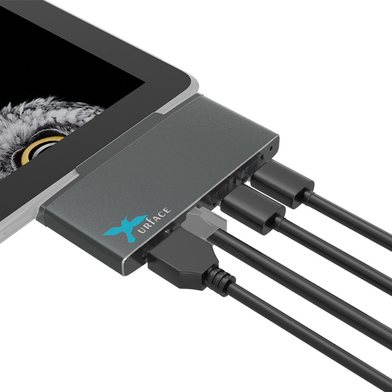 IMD-SGO352　Surface Go/Go2 アダプタ USB変換ドッキングサプライ HDMI&LAN