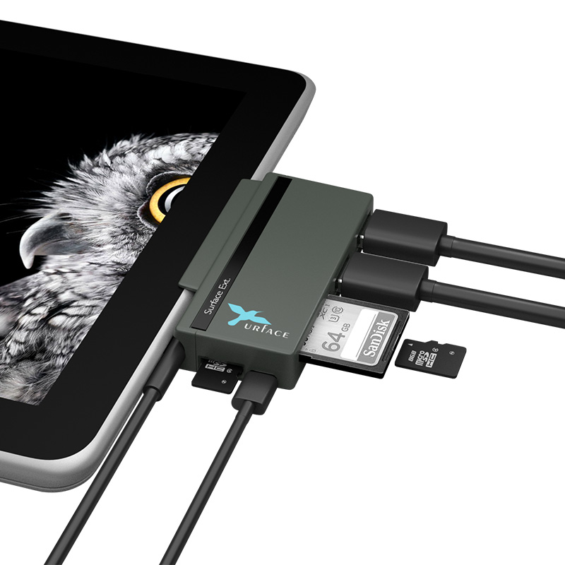 IMD-SOG345　Surface Goアダプタ USB変換ドッキングサプライ SD